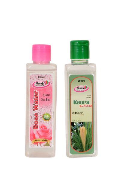 Menaja Rose &amp; Kewra water combo 200 ml each