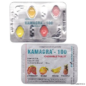 Kamagra Chewable Tablets, Packaging Type : Strip
