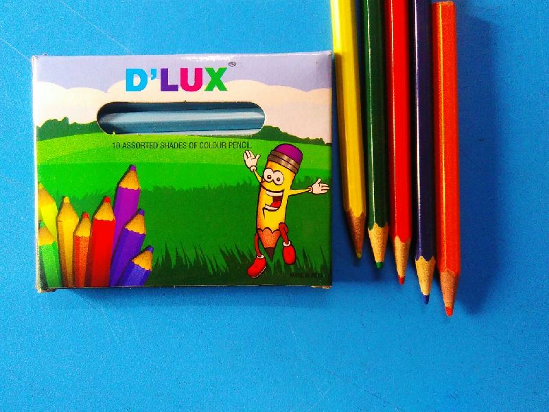 DLux Color Pencil, for Coloring, Length : 3.5” Long