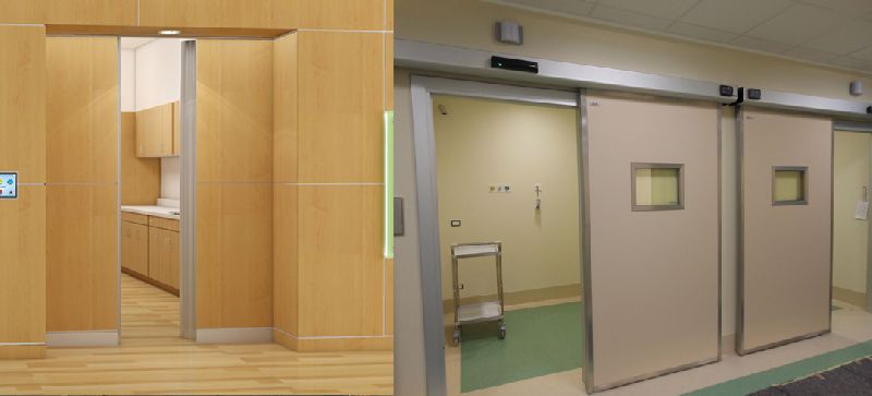 Radiation shielding doors