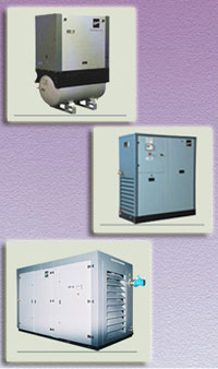 Oil Injected Electric Skid / Tank Mounted Screw Compressors