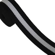 Black Spun Polyester Webbing