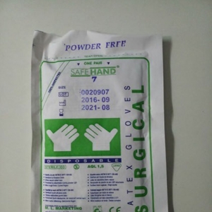 Sterile Surgical Powder Free Hand Gloves, for Clinical, Constructional, Hospital, Length : 10-15 Inches