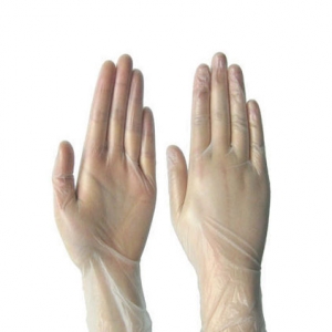 Vinyl Powder Free Hand Gloves, for Home, Hospital, Laboratory, Length : 10-15 Inches