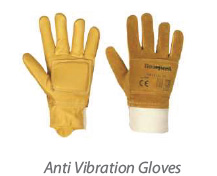 Anti Vibration Gloves, Color : Brown, etc