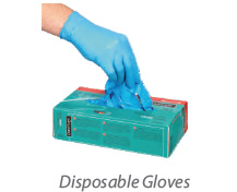 Disposable gloves, Size : M, XL