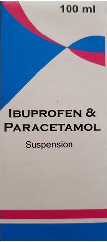 Ibuprofen & Paracetamol Suspension, Packaging Size : 100 ml