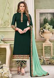 Embroidered Georgette Suits, Size : L, XL