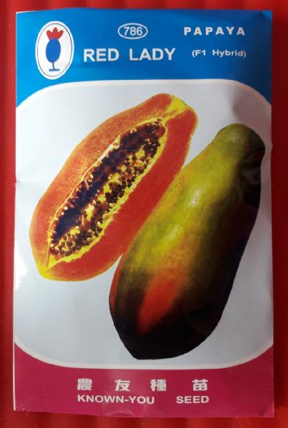 Red lady papaya 786 seeds, Packaging Type : 10 g