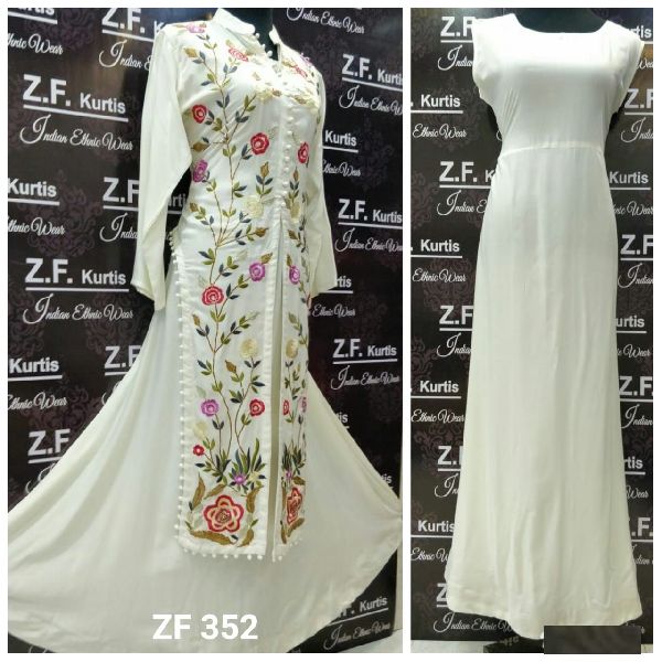 Rayon Fabric Long Dress