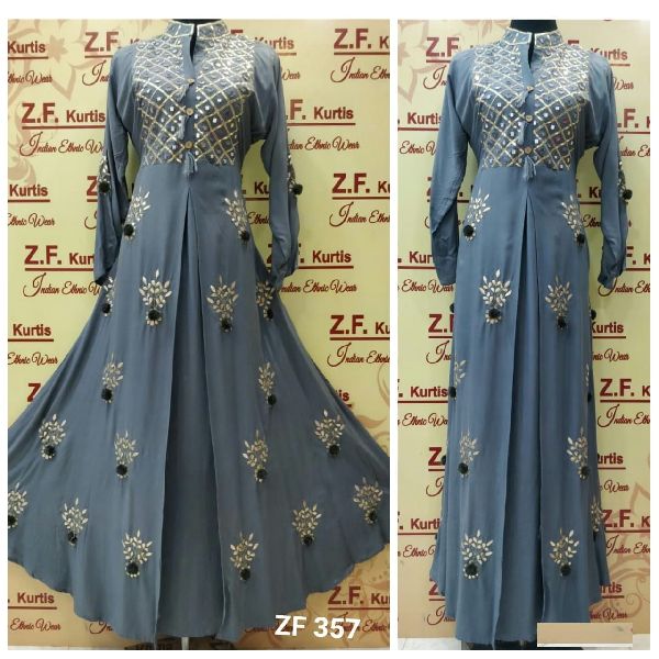 Rayon Fabric Long Dress