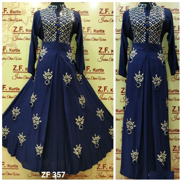 Rayon Fabric Long Dress