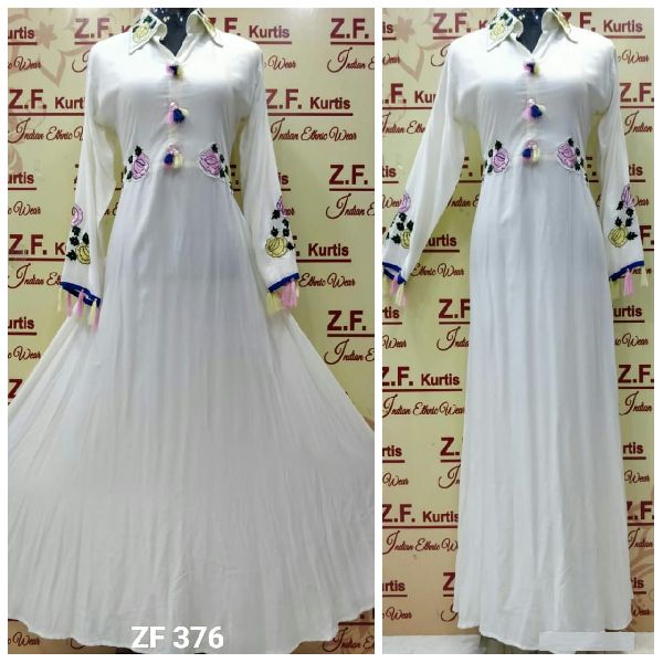 Rayon Fabric Long Dress