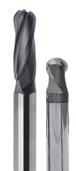Polished Metal Ball Nose End Mill, for Cutting, Size : Standard