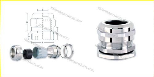 Body with Lock Nuts Weather Proof Cable Glands