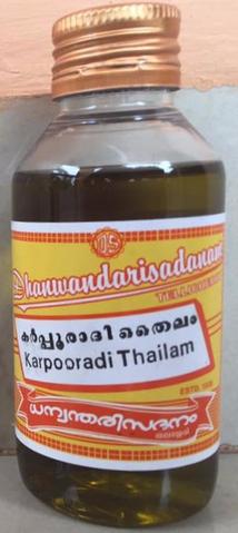 KARPOORADI THAILAM Ayurvedic herbal oil