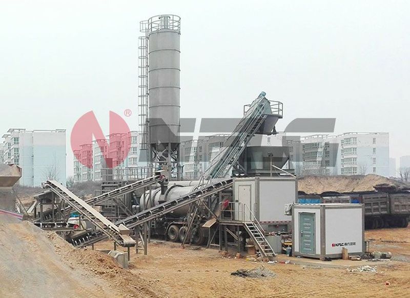 Mobile Continuous Asphalt Batching Plant