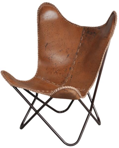 Square Leather Butterfly Chair, for Home, Hotel, Restaurant, Style : Modern