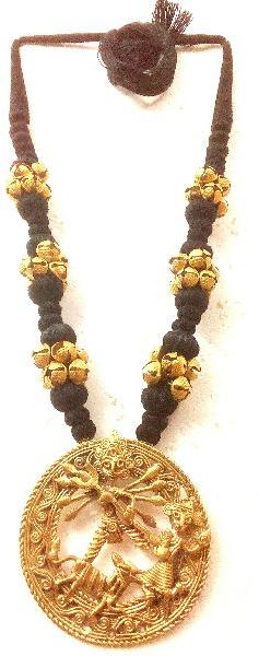 Designer DOKRA Necklace Tribal Designs are a favorite of college goers