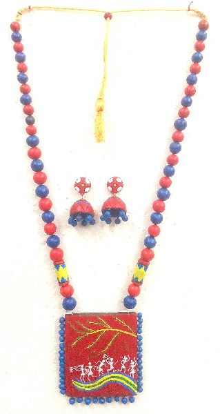 Designer Terracotta Necklace Sets A natural form of heritage Indian art jewelry