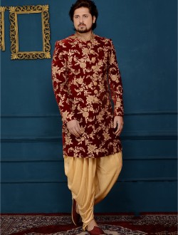 Banarasi Silk Party Wear Embroidery Work Sherwani
