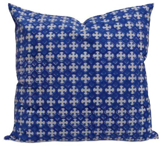 Chokdi Blue Printed Cushion Cover