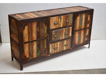  Wood + Metal TV Low board Cabinet, for Commercial Furniture, Feature : Eco-friendly