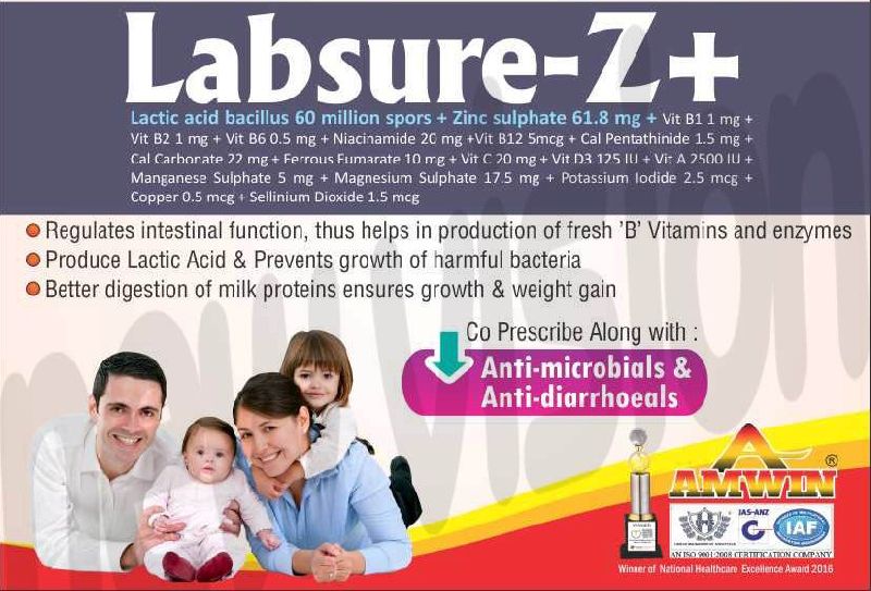 Labsure-Z+ Tablets, Packaging Type : Blister Packaging