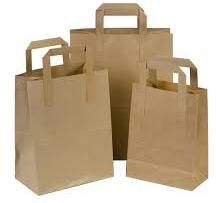 Kraft Paper Bags, for Shopping, Feature : Easy Folding, Easy To Carry, Good Quality