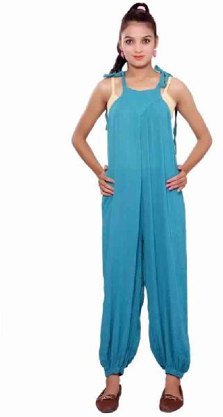 Solid Rayon Crepe Jumpsuits for Women Rompers, Style : Festive Party