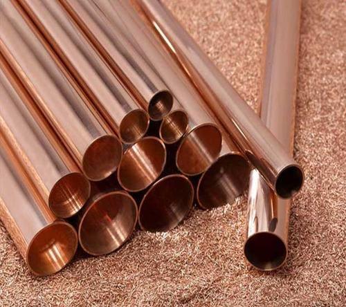 Round Polished Copper Alloy Pipes, for Automobile Industries, Length : 1-1000mm