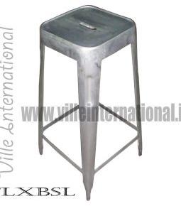 Industrial Vintage Natural Metal Bar Stool