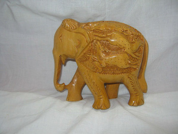 Carving Sihakari Elephant