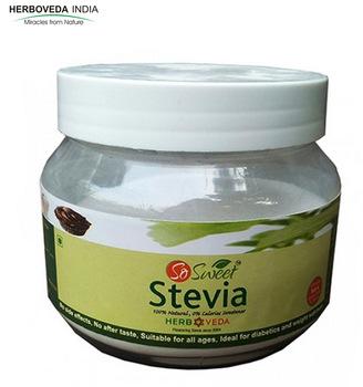 Stevia Sugar Natural Sweetener, Packaging Type : Plastic Container
