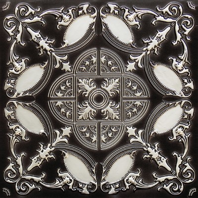 Antique Silver - Glue Up And Drop In - Decorative Ceiling Tile