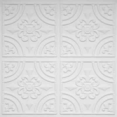 White Glue Up Decorative Ceiling Tile