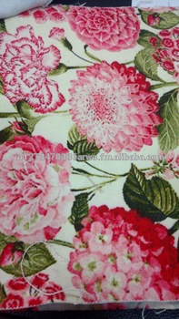 Printed Cotton Fabric, for Canvas Shoes, Technics : Knitted