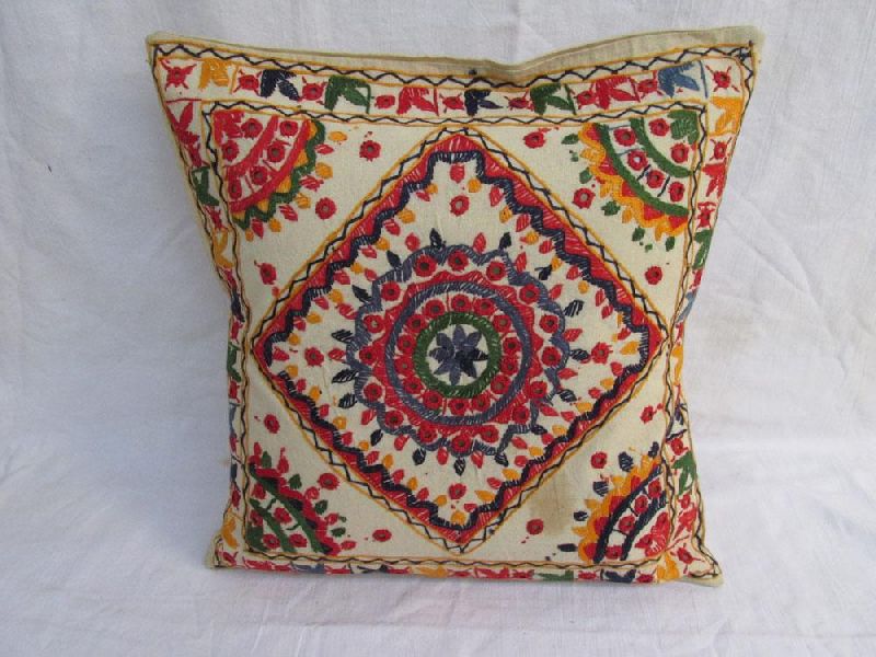 Embroidered Mirror Cushion Covers