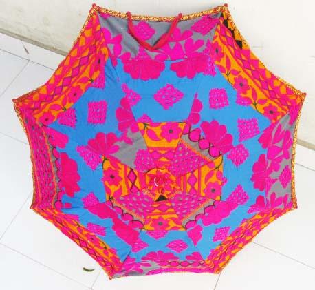 Handmade embroidered designer umbrella