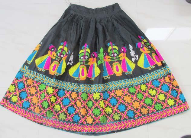 Old kacchi Work Skirt