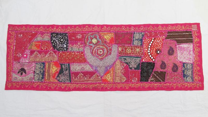 Traditional Ethnic Beads Work Decorative Table Runner