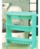 FOLDABLE MULTIPURPOSE STORAGE WITH 3 LAYERS SHELVES KITCHEN SHELF BATHROOM ORGANIZER