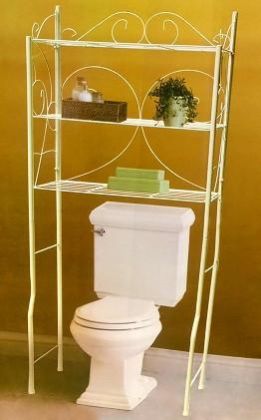 METAL BATHROOM SPACE SAVER OVER TOILET