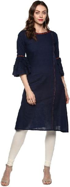 Bell Sleeve A Line Kurti, Occasion : Casual Wear, Party Wear