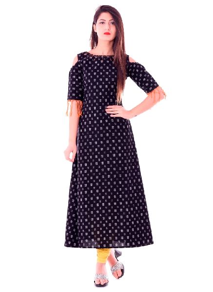 AASMA  COTTON 150 GSM PRINTED ALINE STRAIGHT KURTI MODEL  KURTI975 in  Bangalore at best price by Dazzle World  Justdial