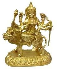 Brass Ambe Mataji Statue