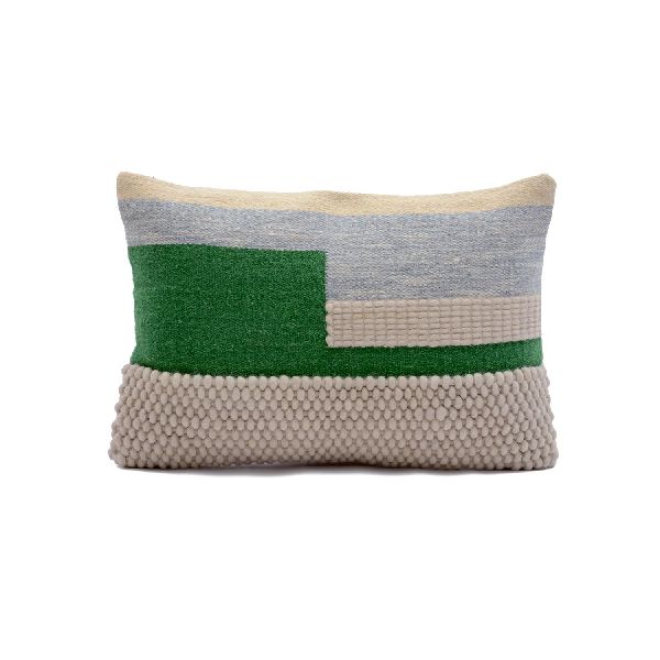 Handmade Wool Cotton Pillow Cover, Size : Medium