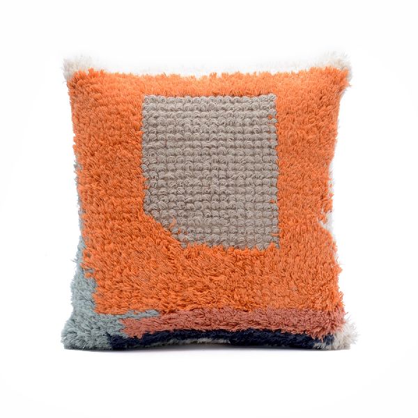 Modern Woven Wool Shaggy Cushion Cover