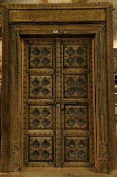 Antique carved wooden Door