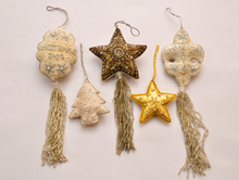 Christmas Hanging Ornaments - Zari Handicrafts, Feature : India